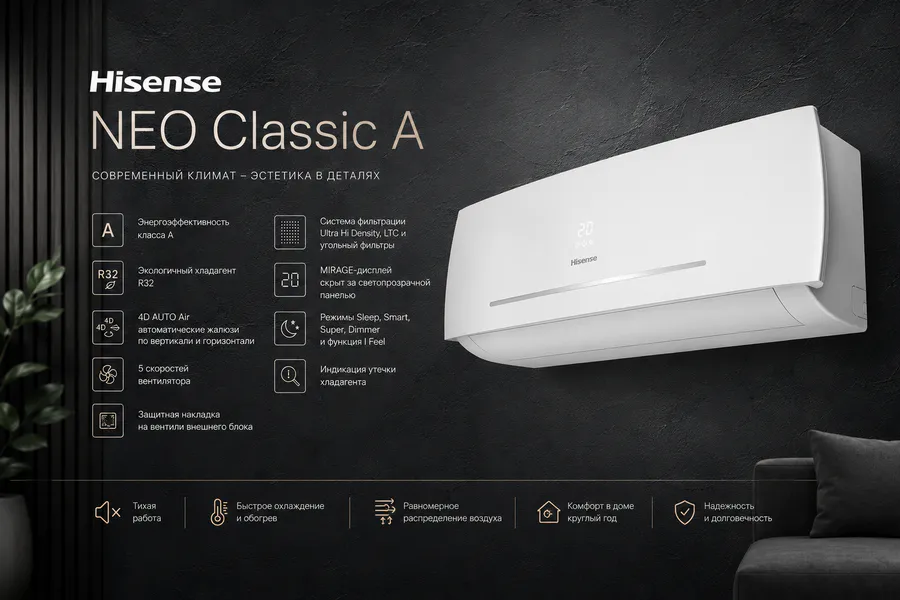 Кондиционер Hisense Neo Classic A